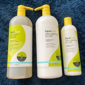 Deva Curl bundle. Shampoo/conditioner and smaller conditioner.